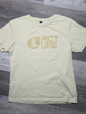 Picture | The Basement, Organic Cotton Flocked Graphic Tee Shirt Sz Lg